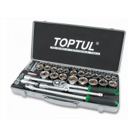 Набор головок 1/2" 8-32мм 6гр. 43пр. метал.кейс PROLINE TOPTUL (GCAD4303)