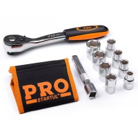 Набор головок 1/2" 10-24мм 10предм. с сумкой PRO STARTUL (PRO-010)