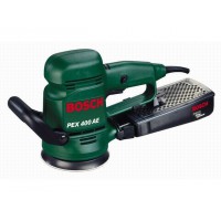 Эксцентриковая шлифмашина BOSCH PEX 400 AE в чем. (350 Вт, 125 мм, 4000--21200 кол/мин, регул. об.)
